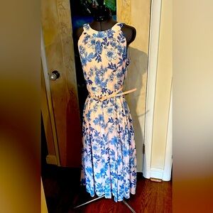 NWOT. Tommy Hilfiger midi crepe party dress.